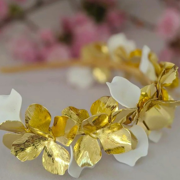 honey and ember Accessories - Honey & Ember Gold Wedding Headpiece